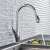 Blackswan M165 kitchen faucet with pull-down sprayer in use, chrome
