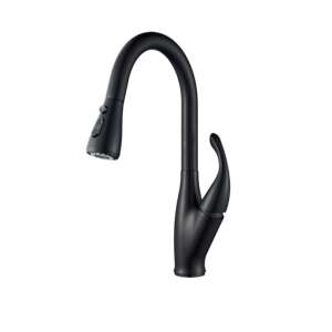 Blackswan M168 kitchen faucet, black, sensor tap, 2 modes, pause button, 44.5 cm - Faucet