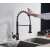 Blackswan M156 kitchen faucet, matte black, pull-out spray, sensor, 2 modes, in use