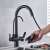 Blackswan M185 kitchen faucet with pull-down sprayer, pause button, matte black finish
