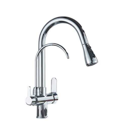 Blackswan M186 kitchen faucet with filtered water outlet and pause button, chrome model
