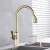 Blackswan M196 kitchen faucet in use, matte gold, pull-down sprayer, single handle, 46 cm