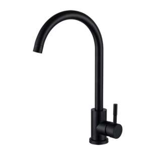 Blackswan M208 kitchen sink faucet, matte black, round model, 36 cm - Nonbrand Faucet