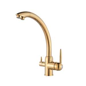 Blackswan M218 kitchen faucet, gold, with purified water outlet - Faucet