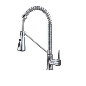 Blackswan M153.1 konyhai csaptelep, króm, kihúzható zuhanyfej, 39 cm - Nonbrand Csaptelep