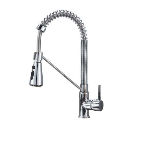 Blackswan M153.1 konyhai csaptelep, króm, kihúzható zuhanyfej, 39 cm