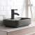 Blackswan M94 Matt Black Bathroom Sink Faucet installed on a green sink