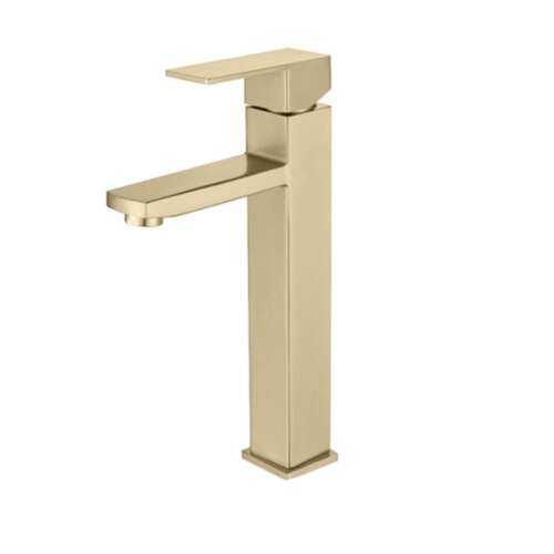 Blackswan M108 bathroom sink faucet, long gold model, 30.5 cm