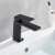 Robinet de chiuvetă Blackswan M117 negru mat instalat într-o baie