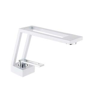 Armatura łazienkowa Blackswan M120 biała i chromowana - Dom i ogród