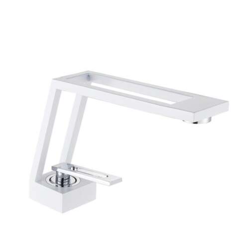 Blackswan M120 white and chrome bathroom sink faucet