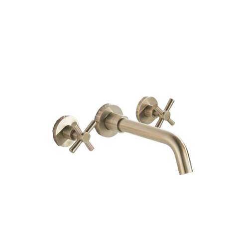 Bathroom sink faucet, Blackswan, M155 type, matt gold model, size 22 cm