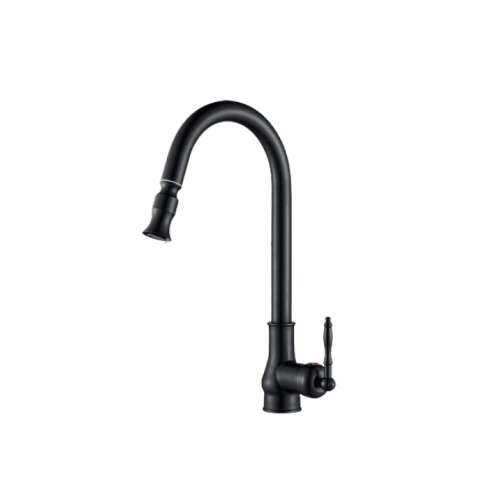 Blackswan M236 kitchen faucet, matte black, 41 cm