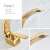 Blackswan M174 gold bathroom sink faucet details