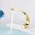 Blackswan M174 gold bathroom sink faucet with water running