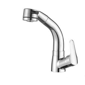 Blackswan M175 Chrom-Waschbeckenarmatur mit ausziehbarer Brause - Wasserhahn