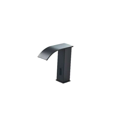 Blackswan M183 kurzer schwarzer Wasserfall-Waschbeckenhahn mit Sensor
