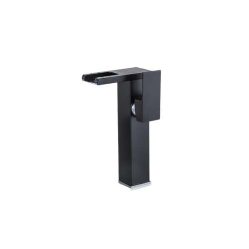 Blackswan M187 fekete vízesés mosogató csaptelep LED-del