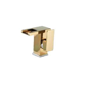 Blackswan M191 kurzer gold/chrom Wasserfall Waschbeckenarmatur - Nonbrand Wasserhahn