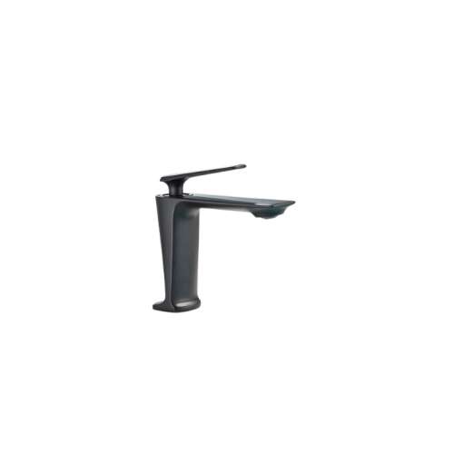 Bathroom sink faucet, Blackswan, M199 type, short matt black model, size 16 cm