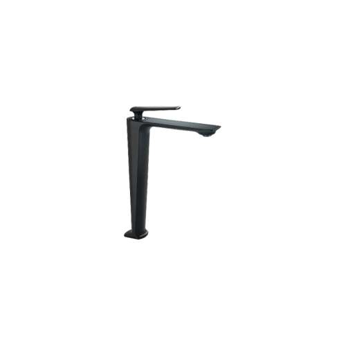 Robinet de chiuvetă pentru baie Blackswan M200, model înalt negru mat, 28 cm