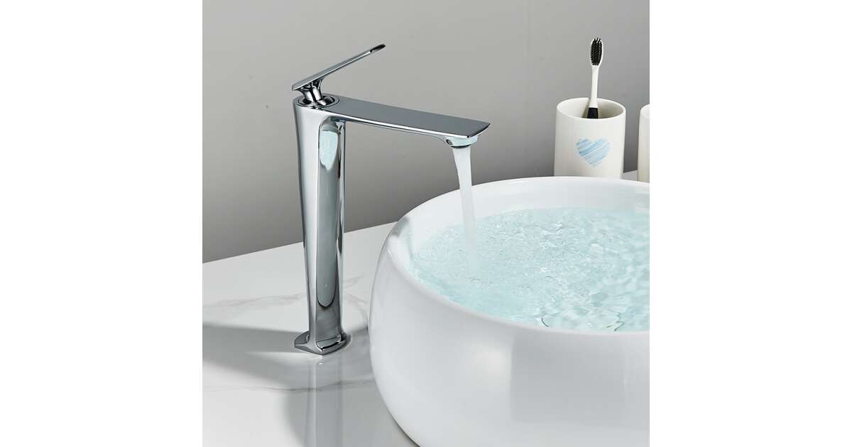 Bathroom sink faucet, Blackswan, M202 type, high chrome model, size 28 cm 102640943