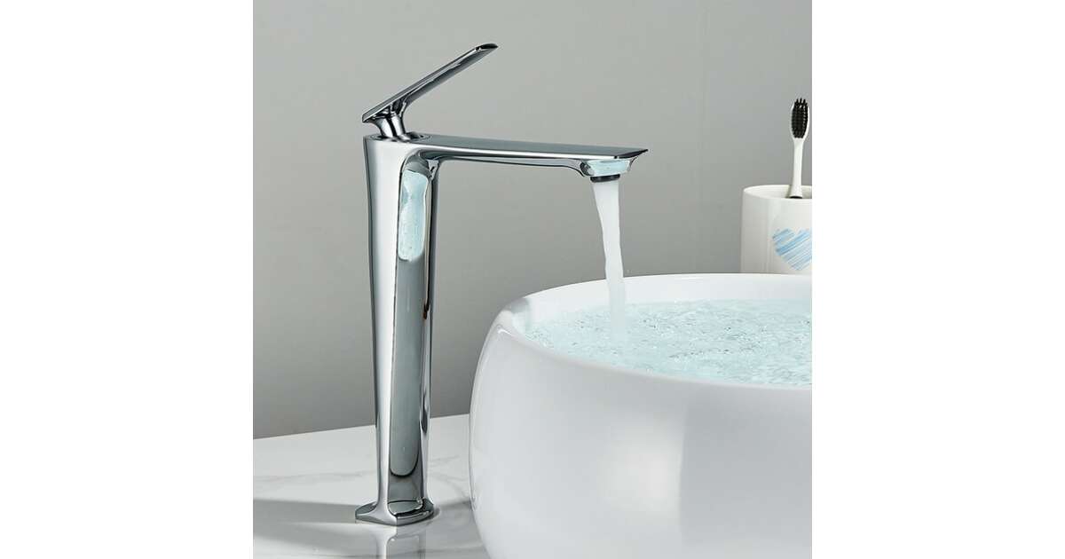 Bathroom sink faucet, Blackswan, M202 type, high chrome model, size 28 cm 102640943
