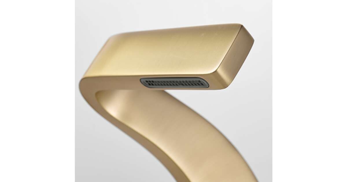 Bathroom sink faucet, Blackswan, M206 type, matt gold model with waterfall tap, size 15 cm 102640968