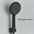 Blackswan M87 shower head, matte black, 3 function shower head