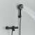 Blackswan M87 bathtub faucet with shower, matte black, thermostatic control, 3 function shower head, 26.7 cm