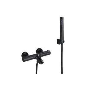 Baterie de cadă Blackswan M88, negru mat, cu termostat și duș - Nonbrand Robinet