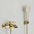 Blackswan M94 gold waterfall bathtub faucet with shower head