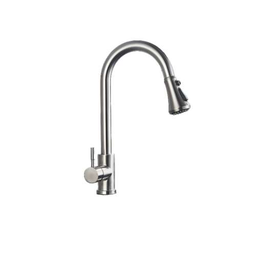 Blackswan M84 Küchenarmatur, gebürstet Nickel, 360 Grad drehbar