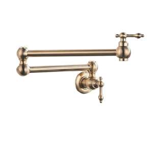 Blackswan M241 brushed gold kitchen faucet, wall mounted, 360 degree rotation - Nonbrand Faucet