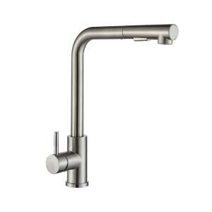 Baterie chiuveta bucatarie, Blackswan, Tip M246, model nichel mat cu dus retractabil, dimensiune 35 cm 102641072 - Nonbrand Robinet