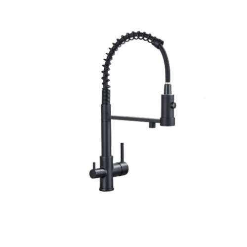 Blackswan M248 konyhai csaptelep, fekete, szűrt vízkimenettel