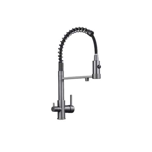 Blackswan M251 kitchen faucet, anthracite gray, pull-out spray, filtered water