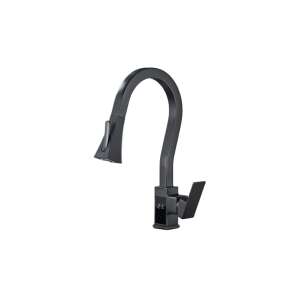 Blackswan M268 Küchenarmatur, schwarz, ausziehbarer Auslauf, LCD-Anzeige, 2 Modi - Wasserhahn