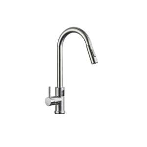 Blackswan M276 kitchen faucet, brushed nickel, pull-out sprayer, sensor, LCD display, 2 modes - Nonbrand Faucet