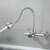 Blackswan M281 kitchen faucet, wall mounted, nickel finish, with flexible spout, water flowing
