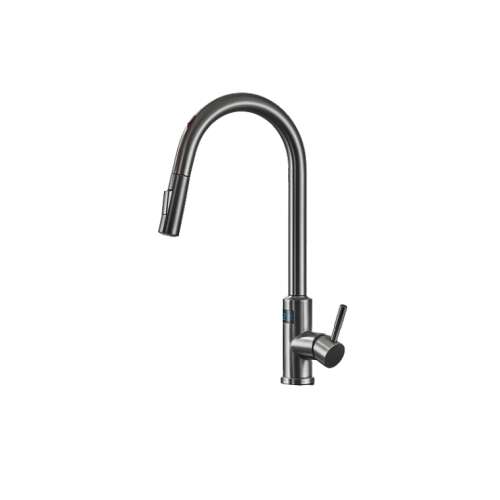 Blackswan M279 Küchenarmatur, anthrazitgrau, ausziehbarer Sprühkopf, Sensor, LCD-Display, 2 Modi