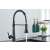 Blackswan M238 kitchen faucet, black, with flexible spout, 2 modes, water flowing