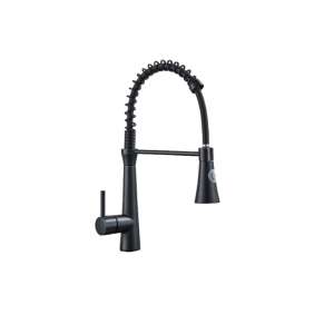 Blackswan M238 konyhai csaptelep, fekete, rugalmas csappal, 2 üzemmód - Nonbrand Csaptelep