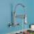 Blackswan M292 kitchen faucet, nickel, wall mounted, 2 modes, 44 cm, in use