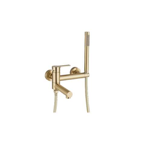 Blackswan M96 bathtub faucet, matt gold, with hand shower