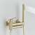 Blackswan M96 bathtub faucet, matt gold, with hand shower, water running