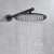 Blackswan M68.3 Matt Black Shower Head, 30 cm