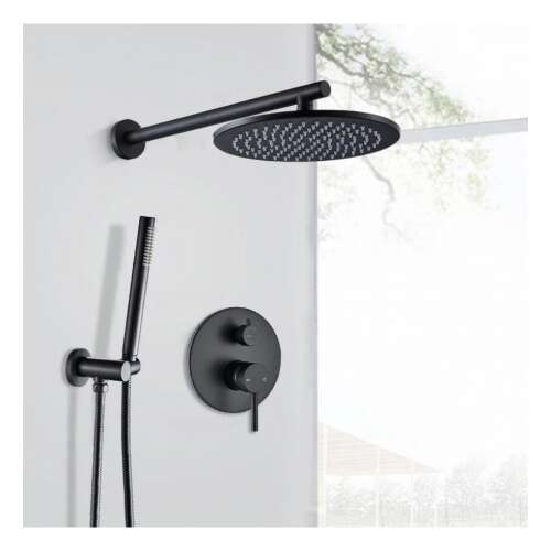 Blackswan M68.3 Shower Faucet, Matt Black model, 30 cm size