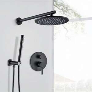 Slavina za tuš, Blackswan, tip M68.3, mat crni model, veličina 30 cm 102651976 - Set za tuširanje