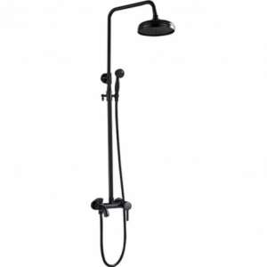Blackswan M68.6 shower faucet, antique black, 20 cm - Shower set
